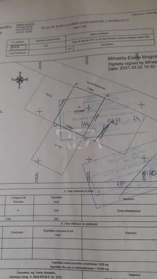 Teren Construcții intravilan de 358 mp, în Clinceni