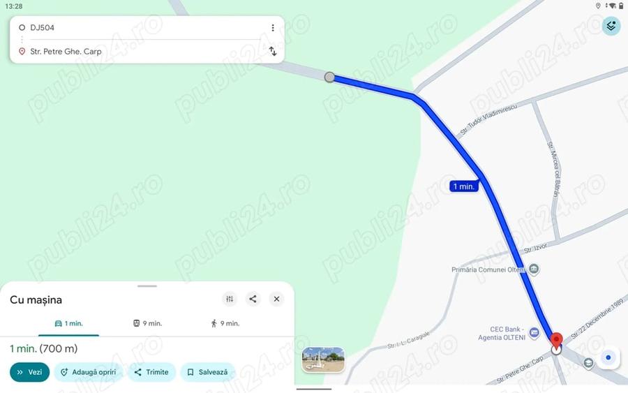 Teren de 3300 mp, în Olteni
