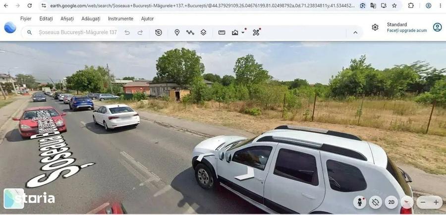 Teren intravilan 5550 mp La Sos Bucuresti Magurele Deschidere 25 mp - 1