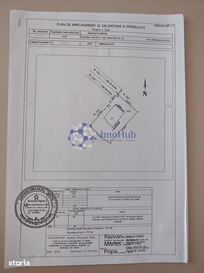 Casă cu 4 camere cu Teren 410 Mp în Miroslava