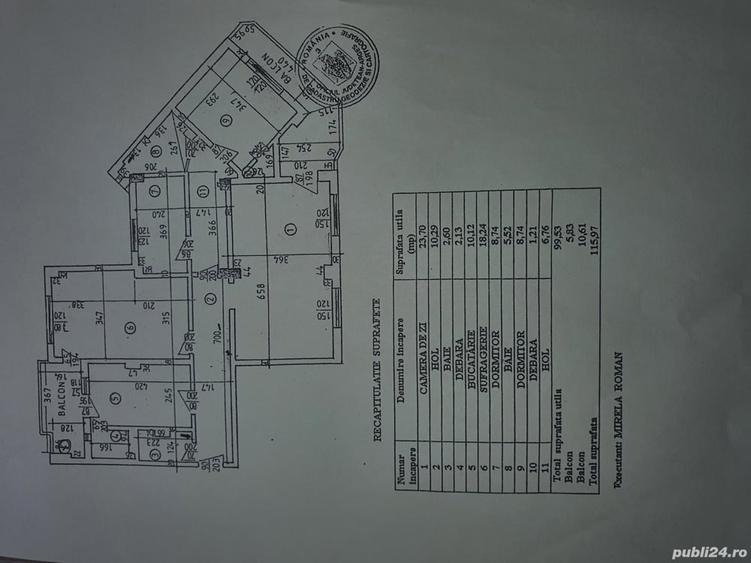 Apartament cu 5 camere decomandat în Găvana