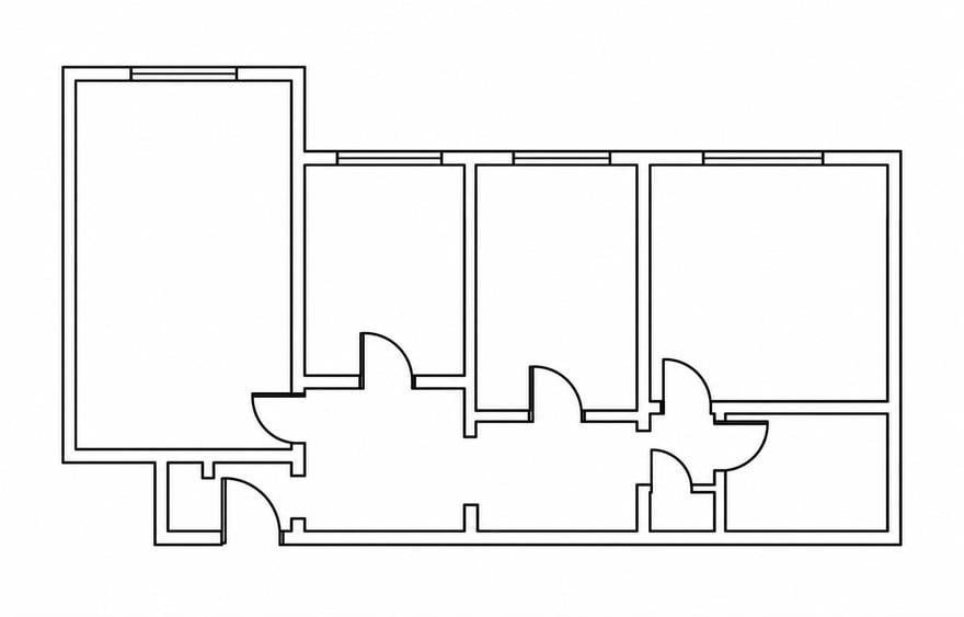 Apartament cu 3 camere decomandat în Central