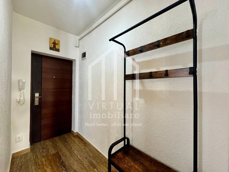 Apartament cu 2 camere semidecomandat, mobilat în Central
