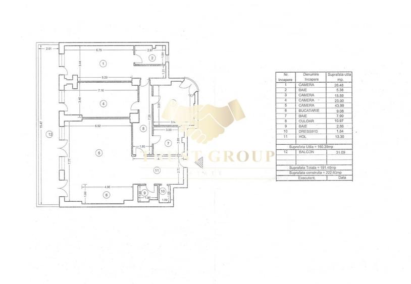 Apartament cu 4 camere decomandat în Șoseaua Nordului