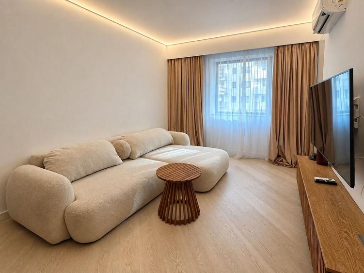 Apartament cu 2 camere semidecomandat, mobilat în Pipera