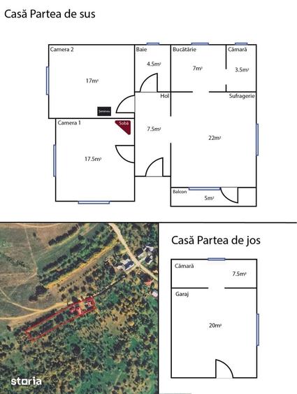 Casă cu 3 camere cu Teren 3500 Mp în Boiu Mare