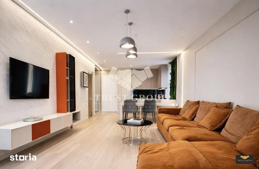 Apartament cu 3 camere semidecomandat, mobilat în Herăstrău