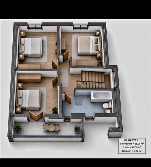 Casa individuala P+1 de vanzare in Visan- Barnova cu priveliste frumoasa - 7