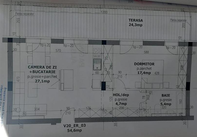 Apartament cu 2 camere circular în Tractorul