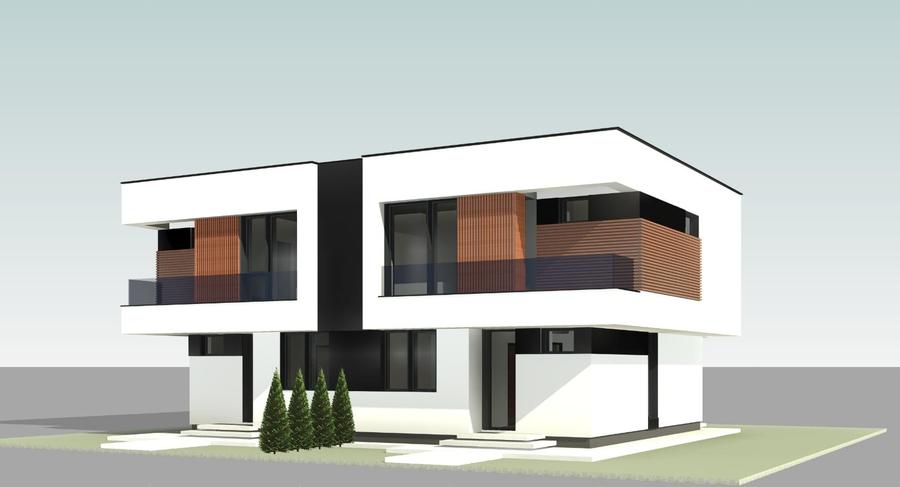 Duplex cu 4 camere cu Canalizare în Chiajna