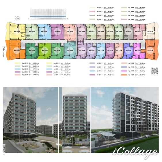 Apartament cu 2 camere în Nord
