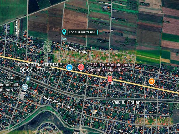 Teren intravilan de 700 mp, în Valu lui Traian