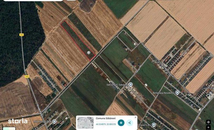 Teren de 6800 mp, în Săbăreni
