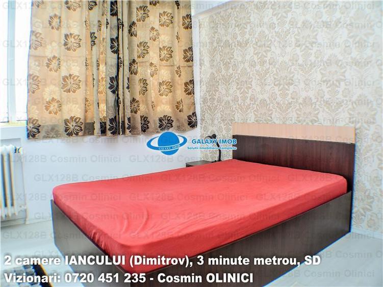 Apartament cu 2 camere semidecomandat, mobilat în Iancului