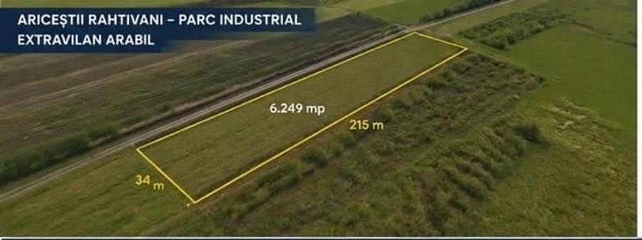 Teren agricol extravilan de 6249 mp, în Ariceștii Rahtivani