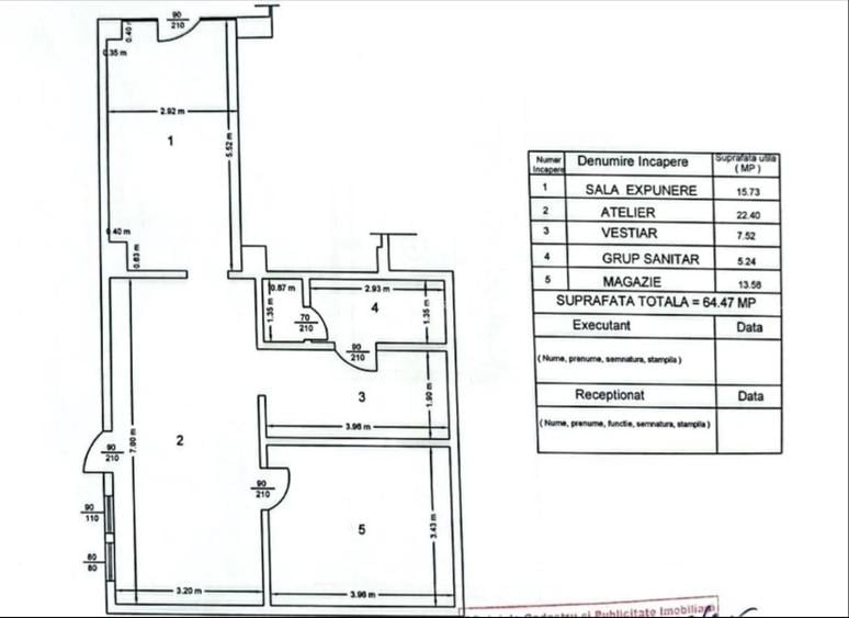 Spațiu comercial, de 65 mp, în Brâncoveanu