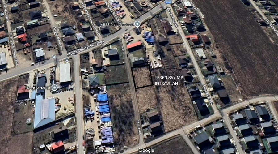 Teren Construcții intravilan de 1157 mp, în Miroslava