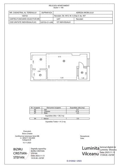 Studio cu vedere la lac | Building Stefan Lake II | 41,2 mp