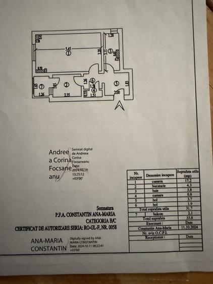 Garsonieră decomandată în Mazepa 2