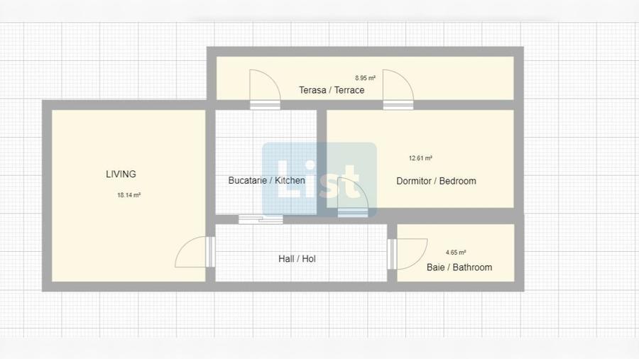 Apartament cu 2 camere decomandat în Gheorgheni