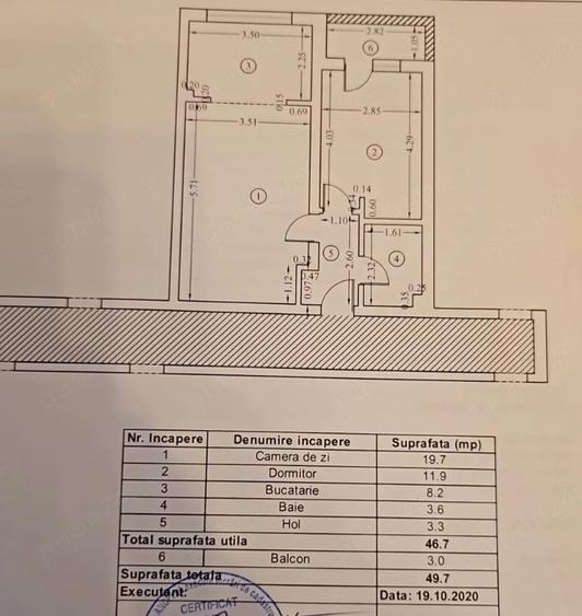 Apartament cu 2 camere decomandat în Vest