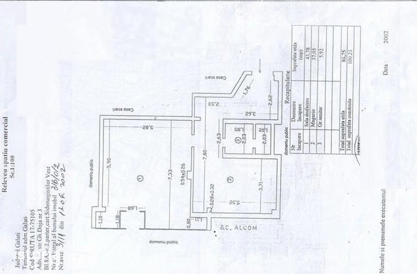 Spațiu comercial, de 86.75 mp, în Țiglina 2