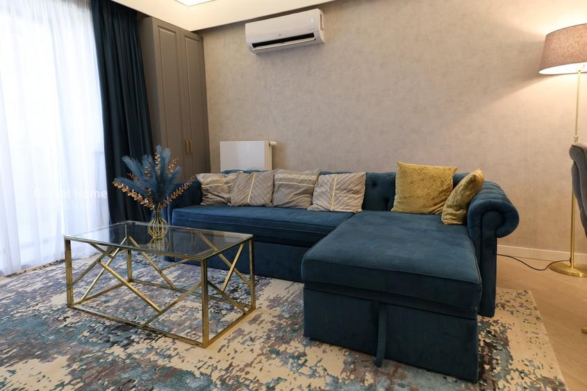 Apartament cu 2 camere semidecomandat, mobilat în Pipera
