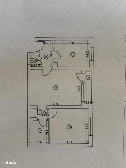 Apartament cu 3 camere în Tomis Nord
