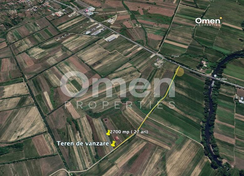 Teren Construcții intravilan de 2710 mp, în Recea