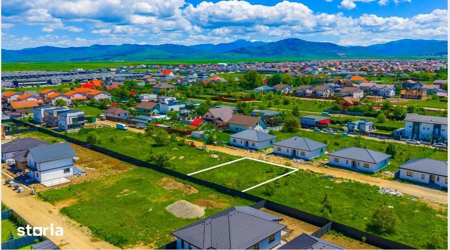 Teren de 550 mp, în Tărlungeni