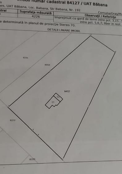 Casă individuală cu 3 camere cu Canalizare în Băbana