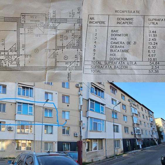 Apartament cu 2 camere semidecomandat în Central
