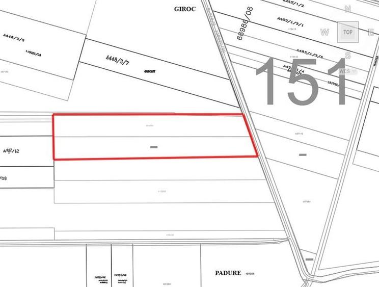 Teren Construcții extravilan de 40600 mp, în Giroc
