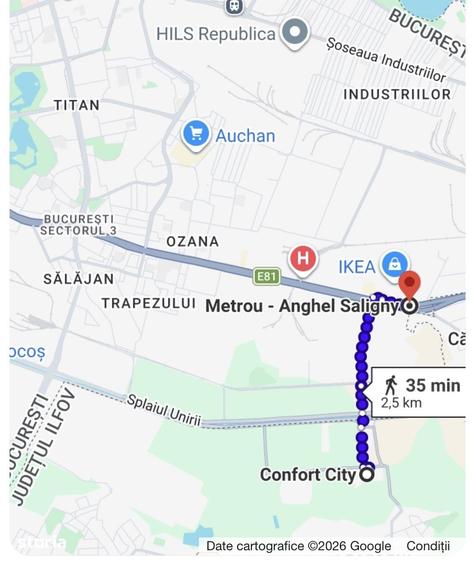 Apartament cu 2 camere în Central