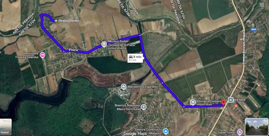 Teren Construcții intravilan de 3132 mp, în Piscu