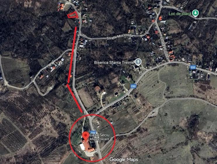 Teren de 1353 mp, în Seciu