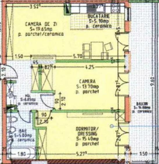 Apartament cu 3 camere decomandat în Independenței