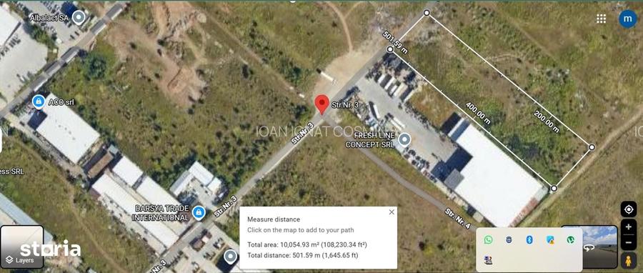 Vand teren 10.000 mp in spate la Doraly Market.