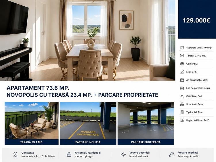 Apartament cu 2 camere, mobilat în Brătianu