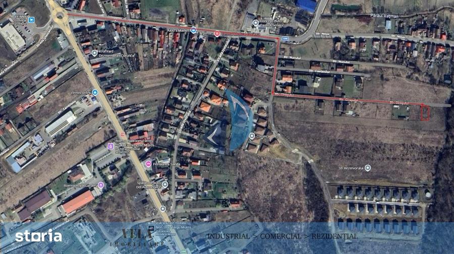 Teren de 500 mp, în Corunca