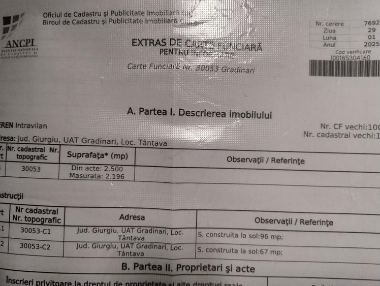 Casă individuală cu 4 camere în Tântava