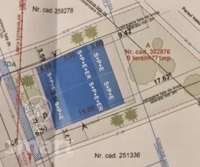 Teren Construcții intravilan de 771 mp, în Iris
