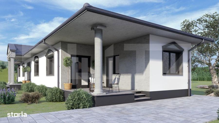 Casă cu 2 camere cu Teren 854 Mp în Central