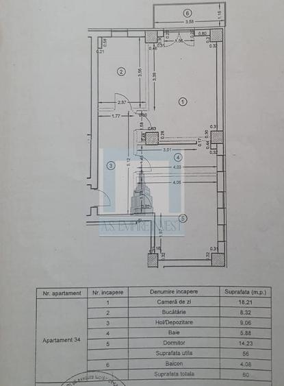 Apartament cu 2 camere decomandat în Tractorul