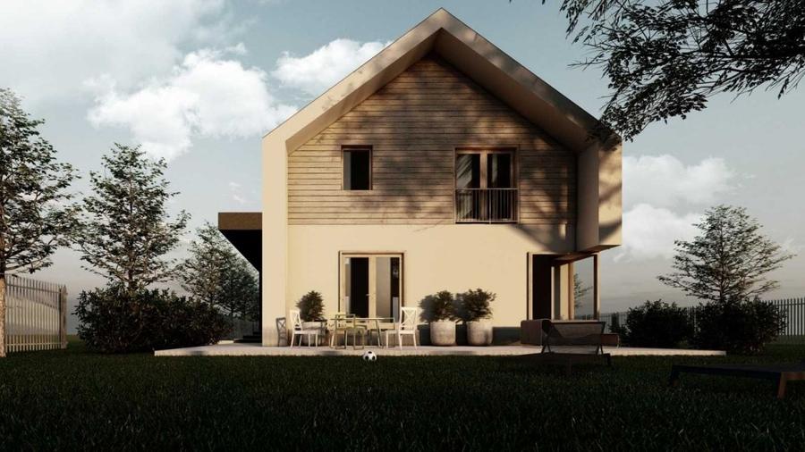 Casă individuală cu 5 camere cu Teren 710 Mp în Exterior Sud