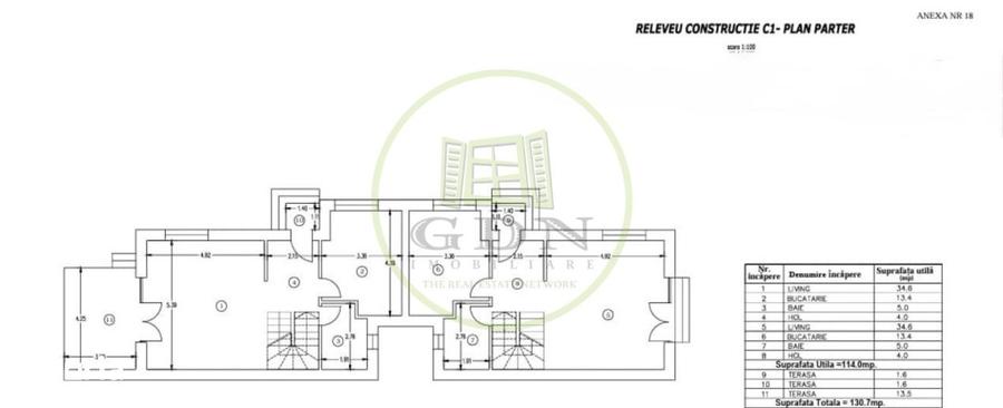 Casă cu 4 camere cu Teren 198.5 Mp în Străulești