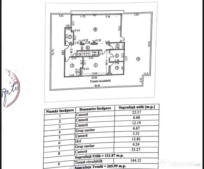 Apartament cu 3 camere decomandat în Tomis Nord