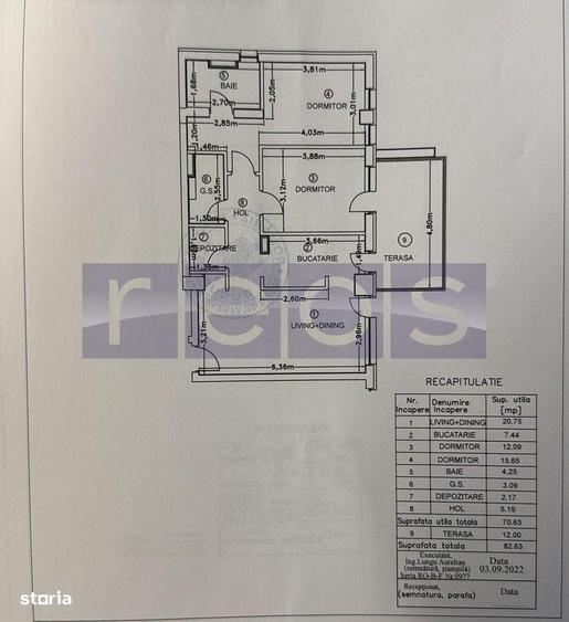 Apartament cu 3 camere decomandat, mobilat în Central — fotografia 3