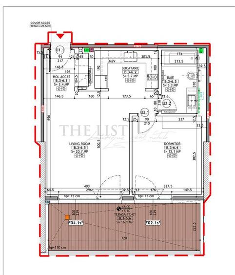 Apartament cu 2 camere semidecomandat, mobilat în Herăstrău