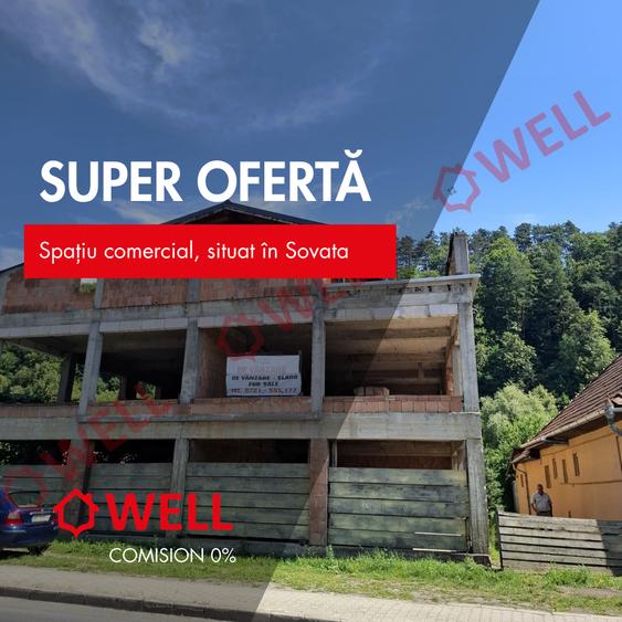 Spațiu comercial, de 1,302 mp, în Sovata